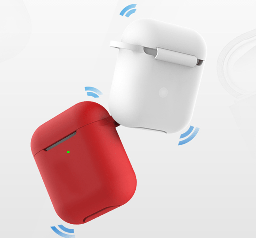 Silikon skydd för hörlurarna med karbinhake Airpods gen 2 - Detailing By Erik