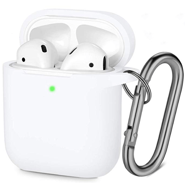 Silikon skydd för hörlurarna med karbinhake Airpods gen 2 - Detailing By Erik